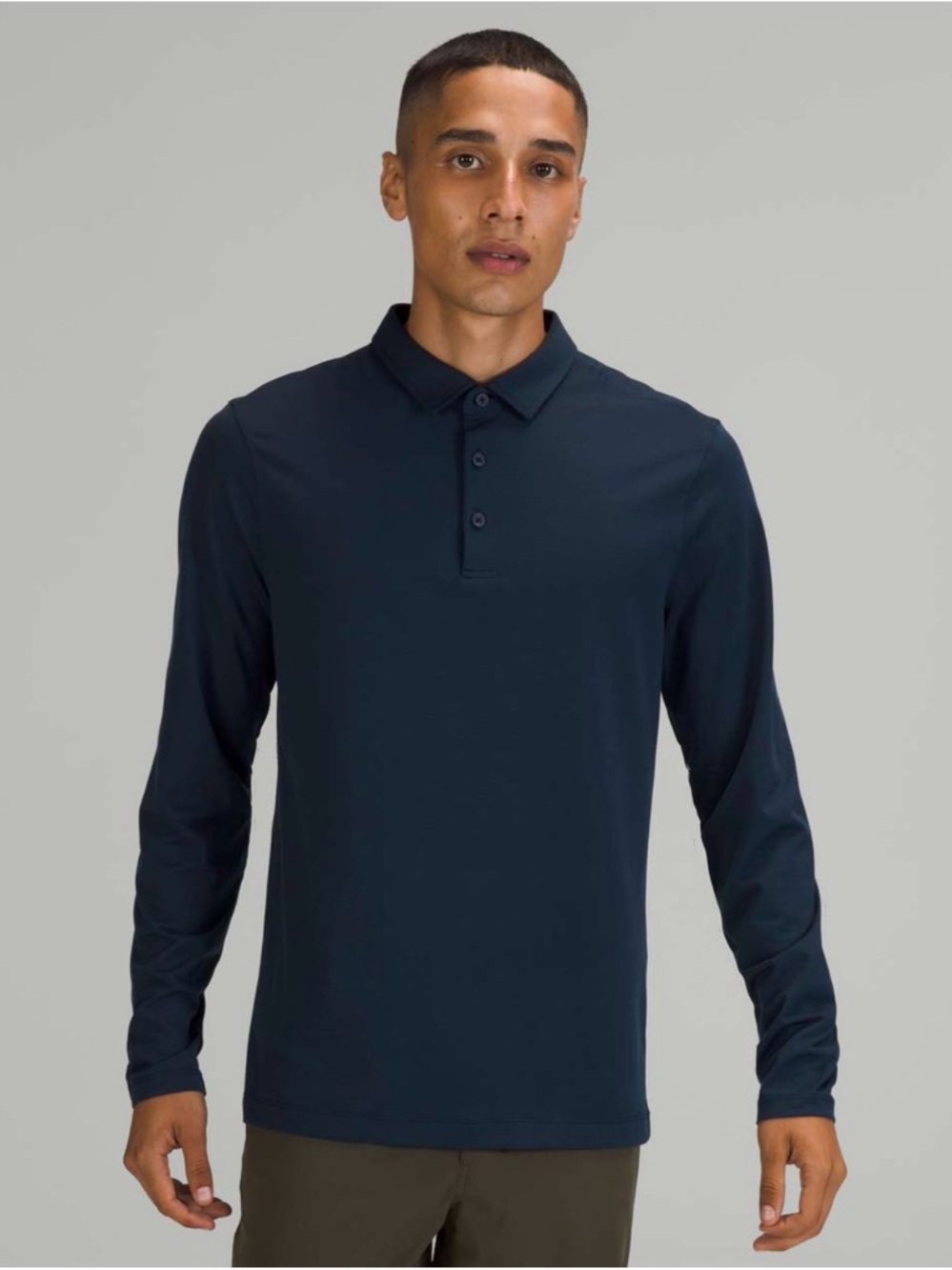 Lululemon Evolution Long Sleeve Polo Nautical Navy